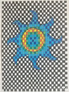 #99 抽象画 原画 A4