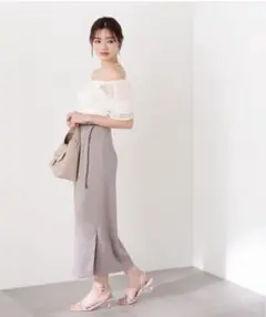 PROPORTION BODY DRESSING ベルト付きタイトスカート