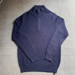 ユニクロ　UNQULO　モックネックハーフジップニット XXL 希少サイズ