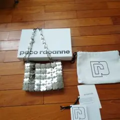 paco rabanne シルバーショルダーバッグ