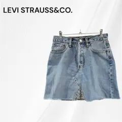 リーバイス　STRAUSS & CO.　デニムスカート　ミニスカート S ブルー