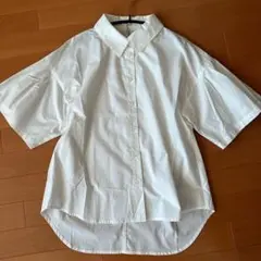 ENTO ベルスリーブ半袖シャツ　白　新品タグ付　その2