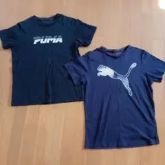2枚セット　160 　プーマ　ブラック　ネイビー　半袖　Tシャツ