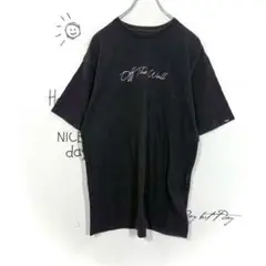 VANS Tシャツ(M) off the wall 半袖 ブラック シンプル