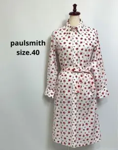 paulsmith シンプル スタイリッシュ 花柄 シャツ ワンピース