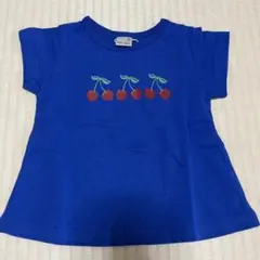 petit main チェリー柄Ｔシャツ 80