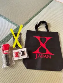 X JAPAN　ライブグッズ　ペンライト　バッグ　リング　 3点セット