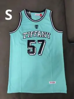 NBAティファニーブルー57番刺繡レトロなユニフォーム S