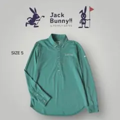 Jack Bunny!! ボタンダウンシャツ サイズ5 グリーン