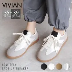 VIVIAN ローテク レースアップスニーカー