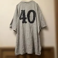 US古着 グレー Tシャツ バックプリント GILDAN製