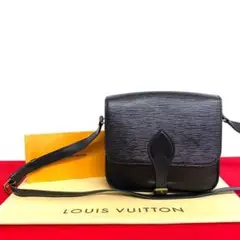 極 美品 ルイヴィトン エピ レザー ショルダーバッグ ポシェット ノワール 黒