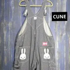 cune オーバーオール　美品 CUNE◇オーバーオール/1/コットン/IDG/ストライプ/HBIUN48HKR