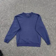 オールド UNIQLO ネイビー M クルーネックスウェット 90s