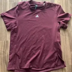 adidas トレーニング Tシャツ A/XS バーガンディ