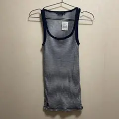 Ralph Lauren ネイビー/ホワイトストライプ タンクトップ M