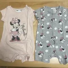 H&M ミニーマウス ロンパース 2点セット 6M サイズ70
