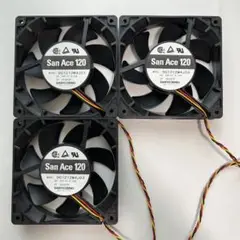 【未使用】三洋電気 San Ace 120 冷却ファン 120mm 3台