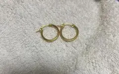 grün ゴールド フープピアス　K14gf