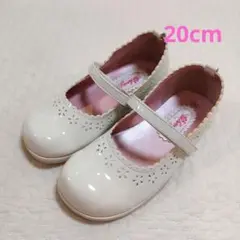 motherways マザウェイズ　20cm　ストラップシューズ　白　ホワイト