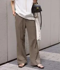 FRAMeWORK センタープレスドビーパンツ