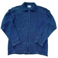 90s 英国製 Michael Ross マイケル ロス ジップ ニット S
