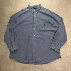 CHAPS チャップス BDシャツ ギンガムチェッツ 長袖シャツメンズ刺繍