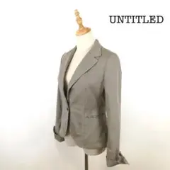 UNTITLED アンタイトル 3 スーツジャケット ライトグレー フォーマル