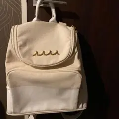ムータのデニムベージュリュック男女兼用
