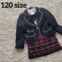 【美品】キッズ フォーマルスーツ 女の子 ブレザー 制服 卒園式 入学式 リボン