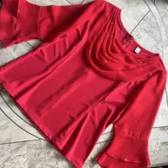 赤　衣装　ドレスブラウス