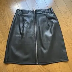 【値下げ】黒いタイトスカート ジッパー付き 約45cm丈