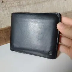 ミラショーン　黒　レザー二つ折り財布