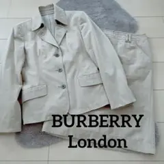 美品 BURBERRYLondon バーバリースカート スーツ 38