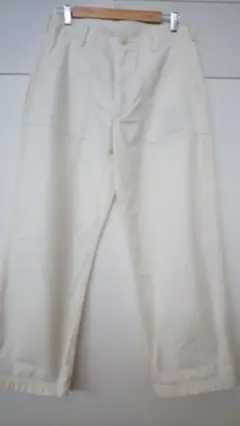 GUNG HO ベイカーパンツ　キナリ　サイズL コットン100 %