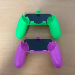 Switch グリップホルダー ジョイコン カバー 2色 緑 ピンク