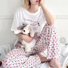 SOLLON. ハート柄ルームウェア