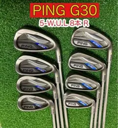 PINGピン G30アイアンセット8本 5-W.U.L ダイナミックゴールドR