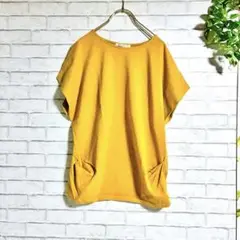 日本製❗️綿100%❗️体型カバー【リップスター】半袖レディースカットソー M