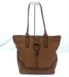 FRYE ブラウン レザー リング トートバッグ