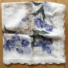 ★ 【新品】ニナリッチハンカチ　花　レースNINA RICCI
