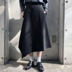 HYKE ハイク　アシンメトリー ロングスカート