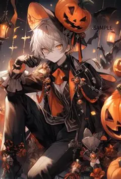 2442ハロウィンボーイステッカー