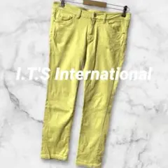 Ld724＊イッツインターナショナル デニムパンツ スリム ストレッチジーンズ