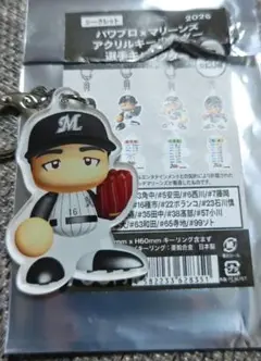 千葉ロッテマリーンズ　種市篤暉　パワプロ　アクリルキーホルダー　選手キャラクター