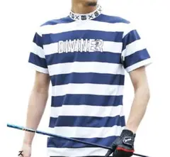 《DIVINER ディバイナー》ゴルフウェア ハイネック ボーダー L