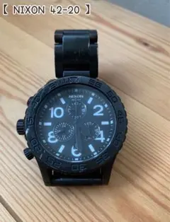 NIXON クロノグラフ 腕時計 42-20 ブラック