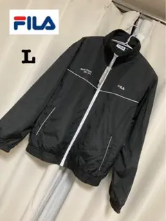 FILA ブラック ナイロンジャケット L