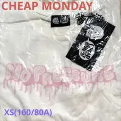 96)CHEAP MONDAY NO PRESSUREユニセックスフィットTシャ
