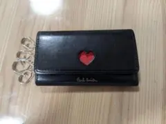 Paul Smith レザーキーケース ブラック/レッド